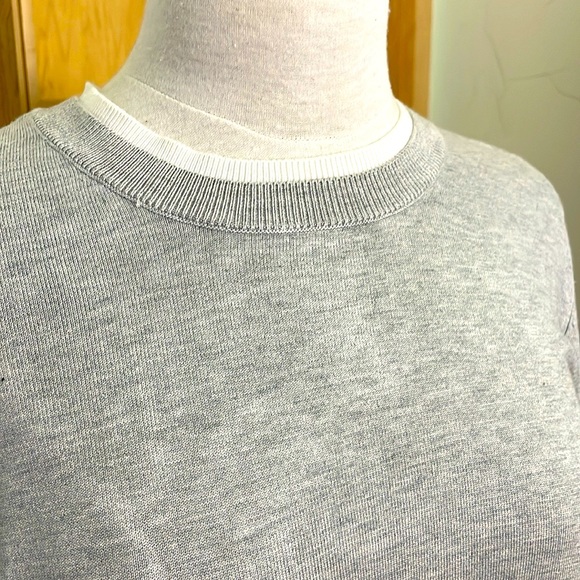 NWOT Tristan Light Grey Viscose Long Sleeved Crew Neck Sweater, Size L - Picture 5 of 13